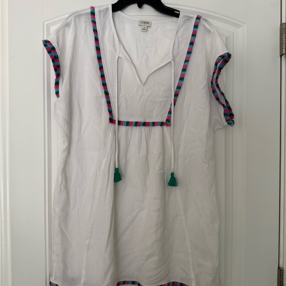 J. Crew White Coverup